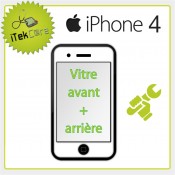 Réparation vitre avant + arrière pour iPhone 4