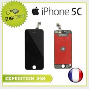 Ecran LCD coloris noir sur chassis pour iPhone 5C