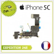 Nappe dock connecteur de charge pris jack, micro principal, antenne pour iPhone 5C